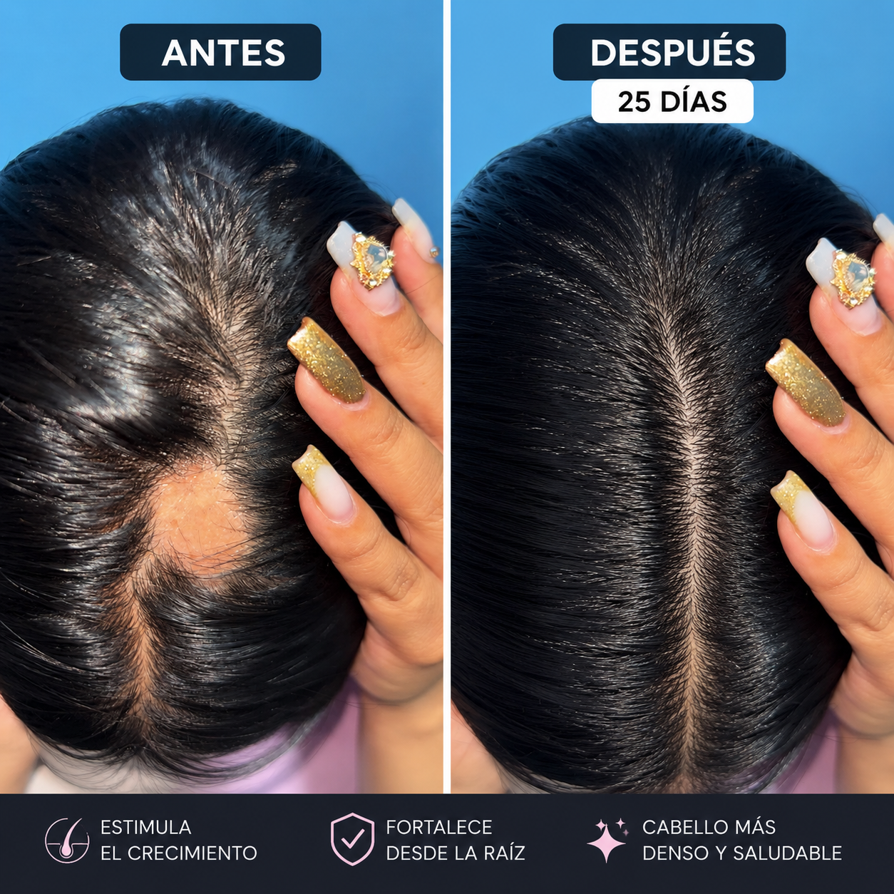 Resultado de rutina capilar Vernale